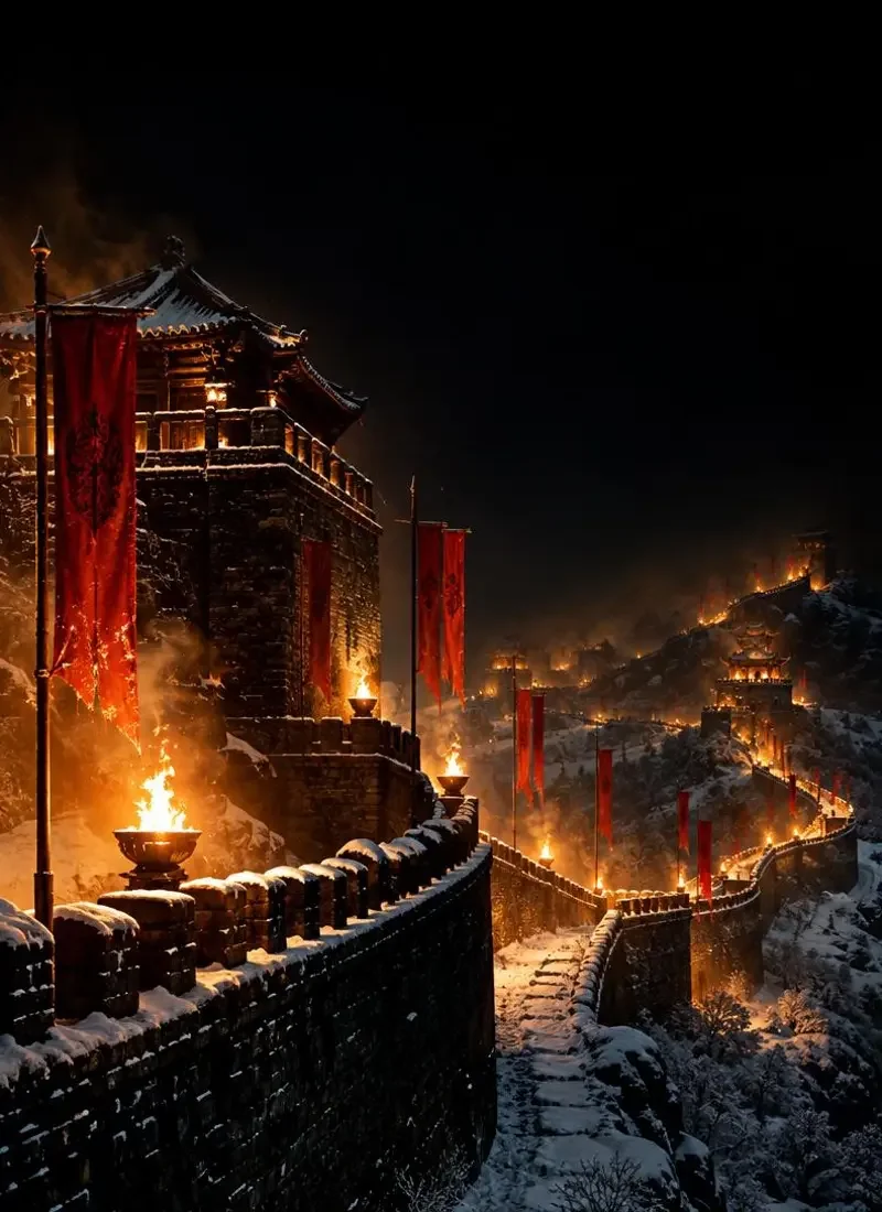 《与世孤城：大胤最后一场雪》短剧封面，古装题材98集